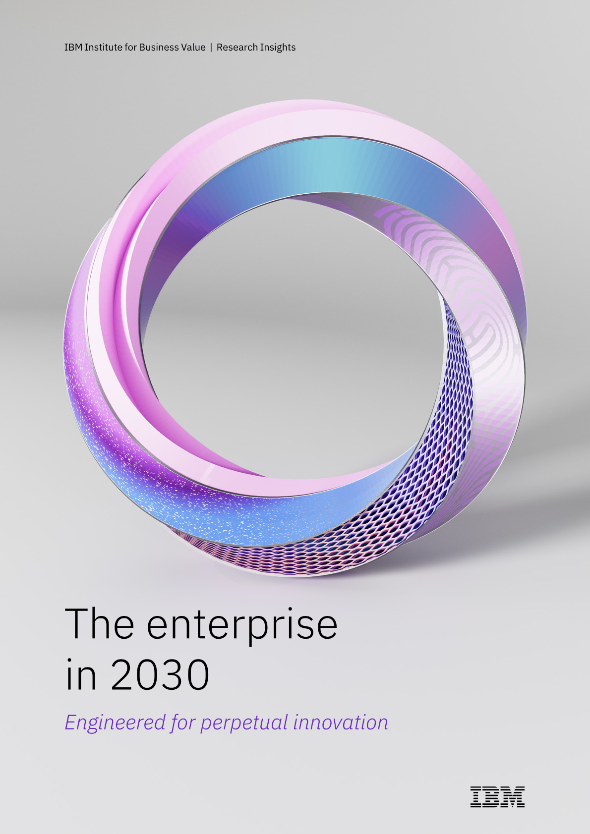 Page 1 — Rapport IBM — IBM Institute for Business Value | Research Insights (The enterprise in 2030, janvier 2026)